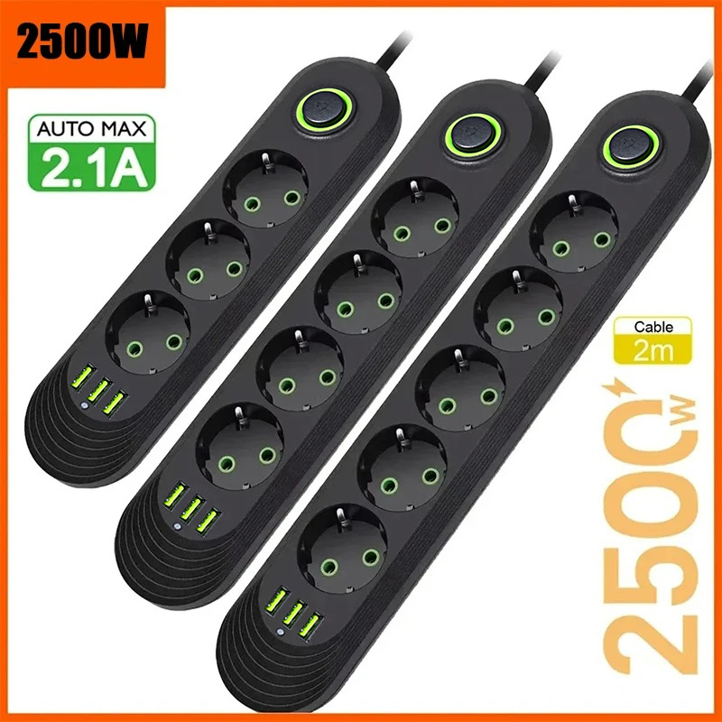 Power Tools Extension - Многопортовая сетевая розетка (удлинитель) 2500 Вт