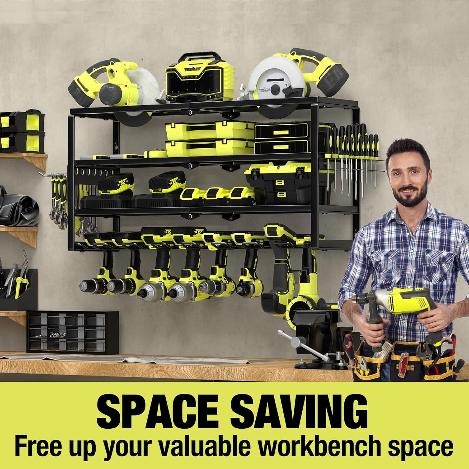 Настенный органайзер для элект – обзор и цена Power Tools Holder