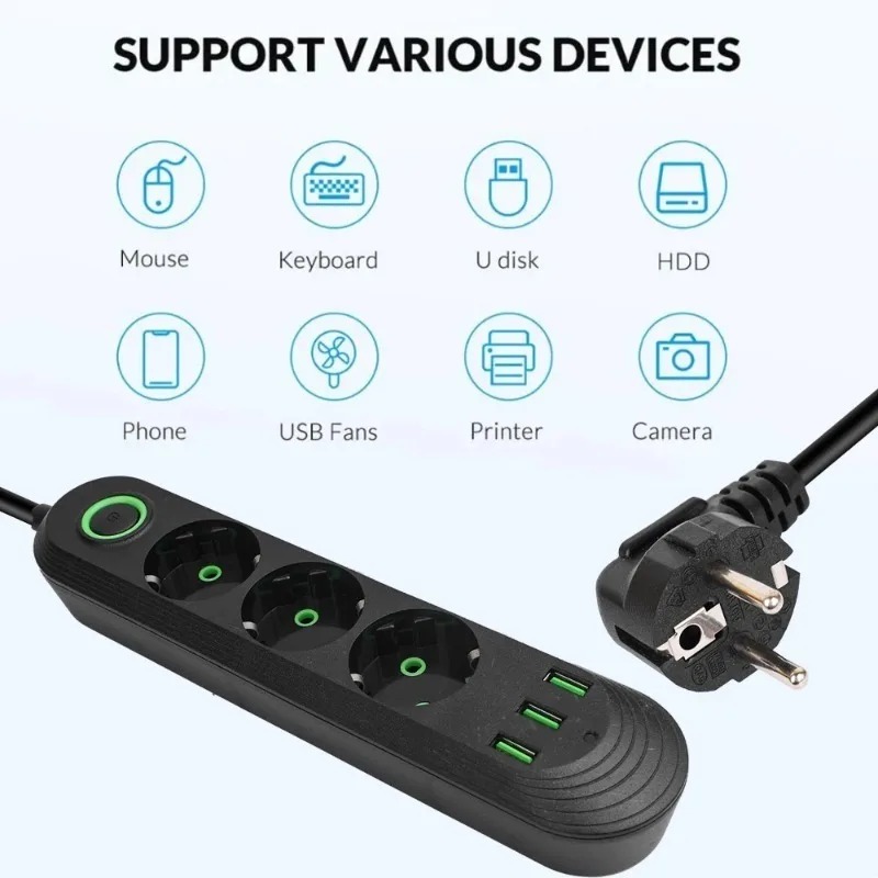 Многопортовая сетевая розетка  – обзор и цена Power Tools Extension