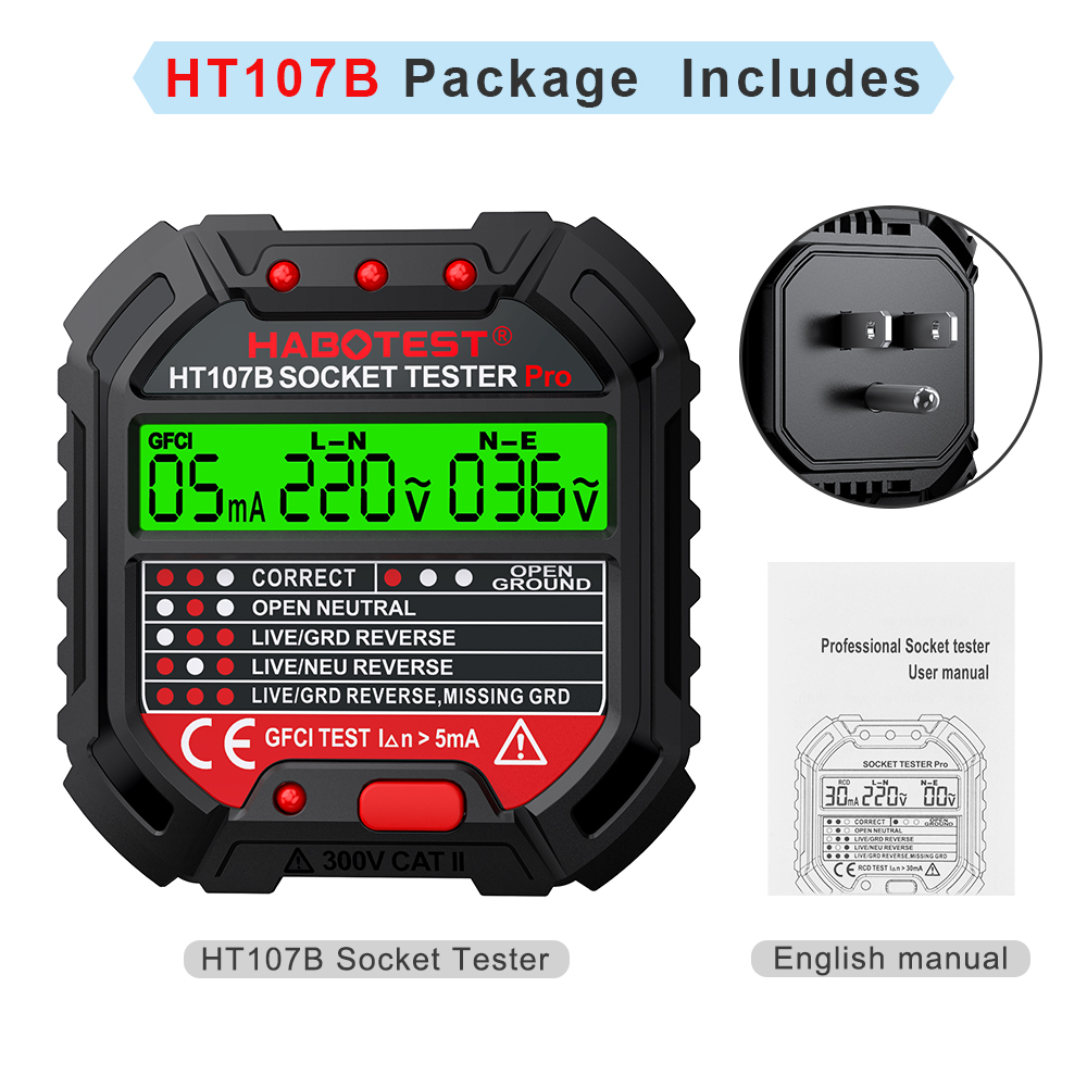 Тестер розеток HABOTEST с изме – обзор и цена Power Tools Uk Review